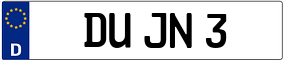 Truck License Plate